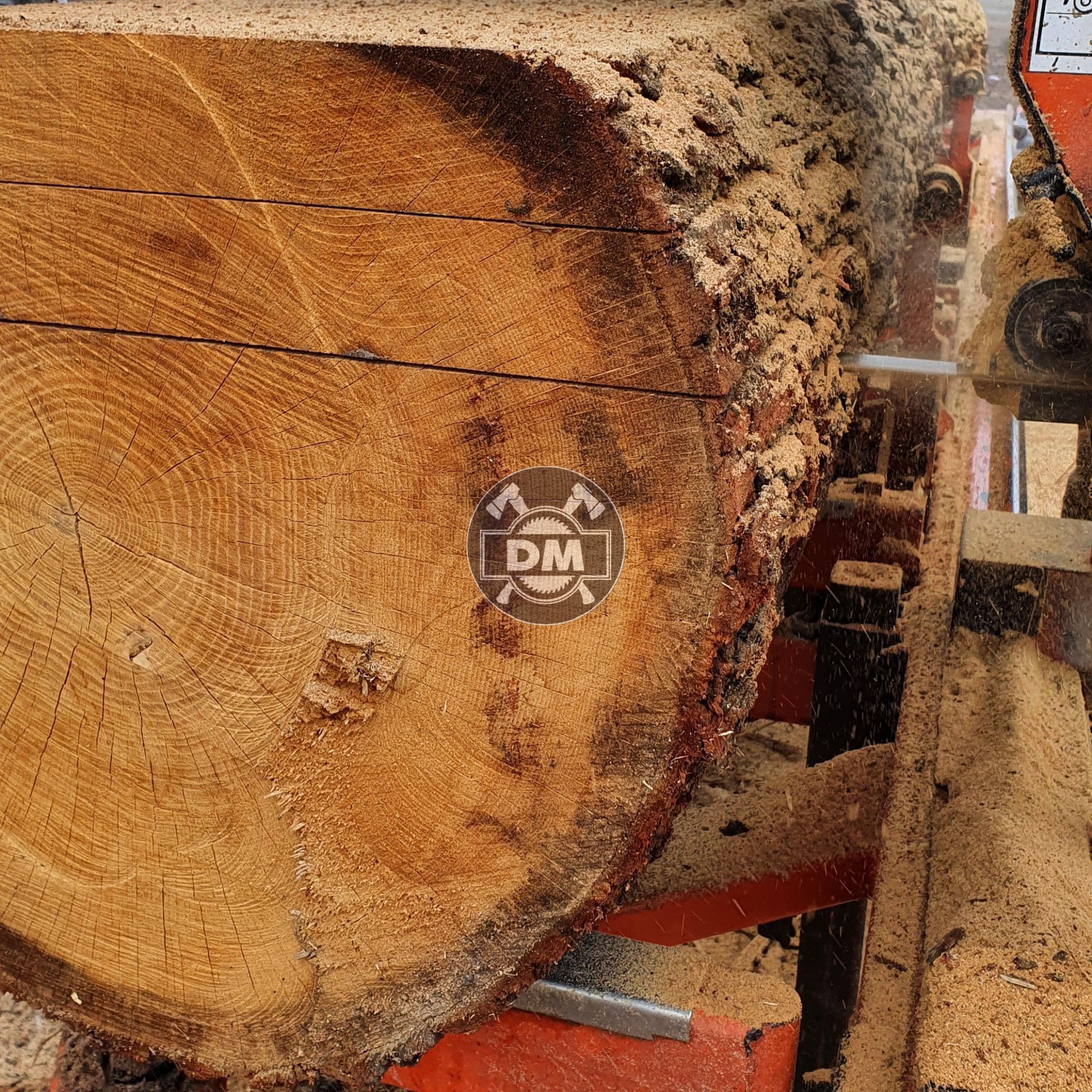 Pořez kulatiny na pásové pile