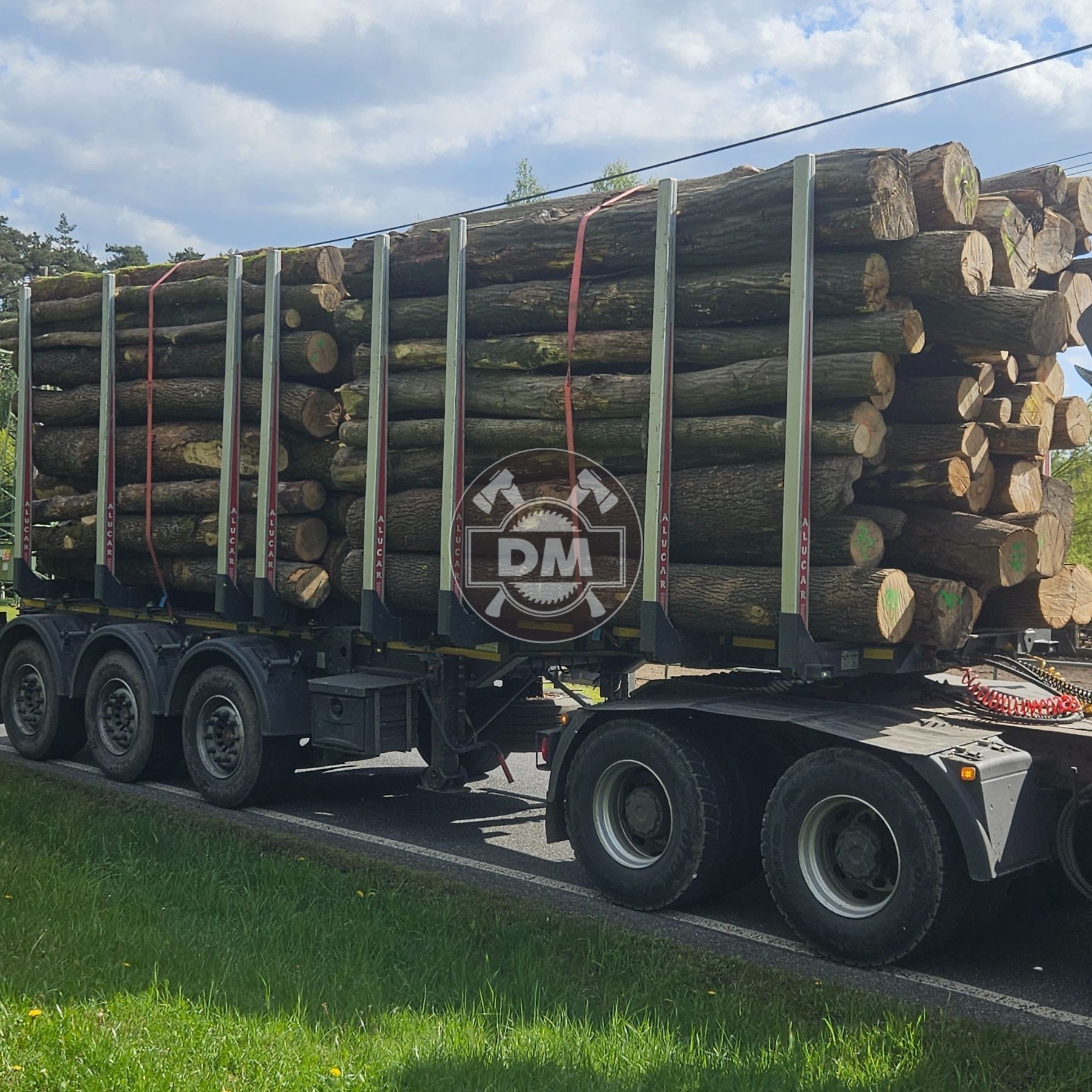 Kamion palivového dříví - tvrdé