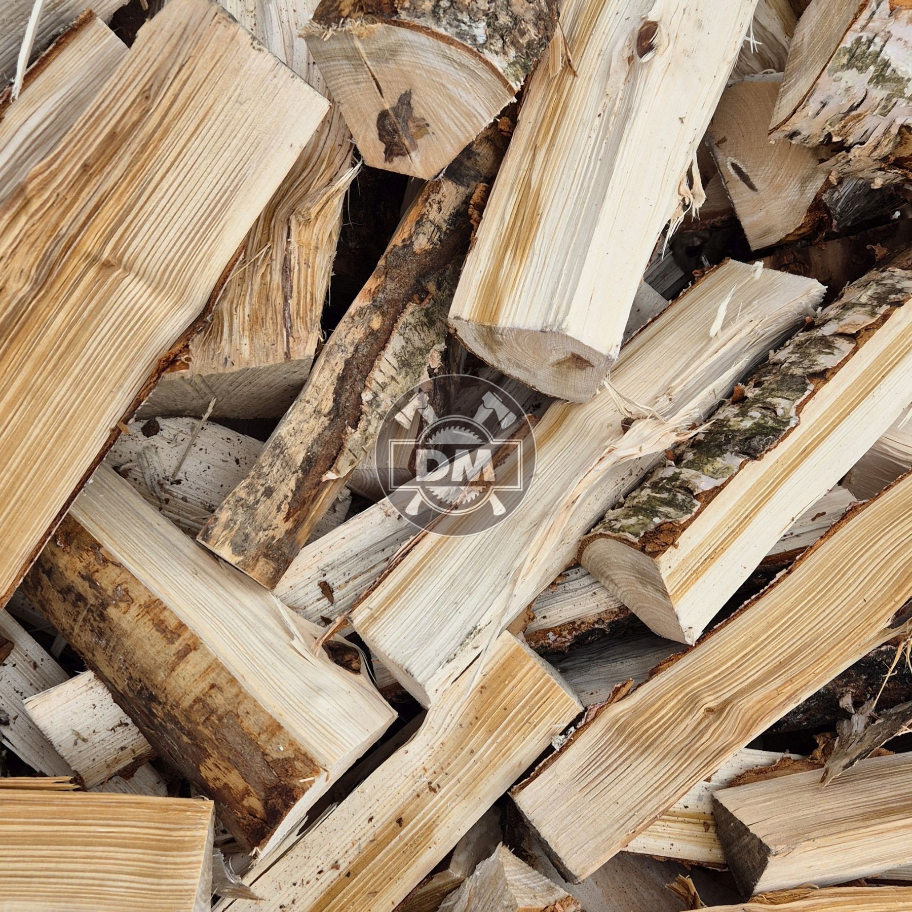 Štípané dřevo – bříza